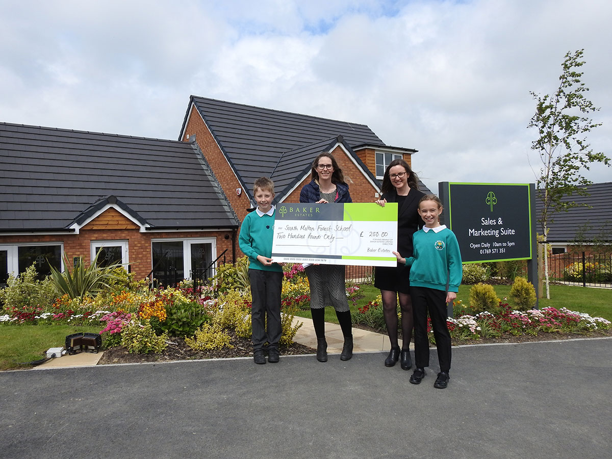 South West housebuilder continues its support for   local primary school with donation