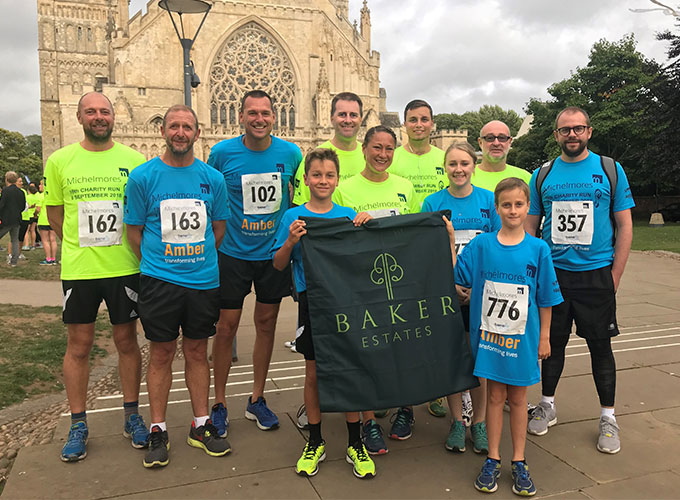 Team Baker Estates completes Michelmores’ 5k Charity Run in Exeter City