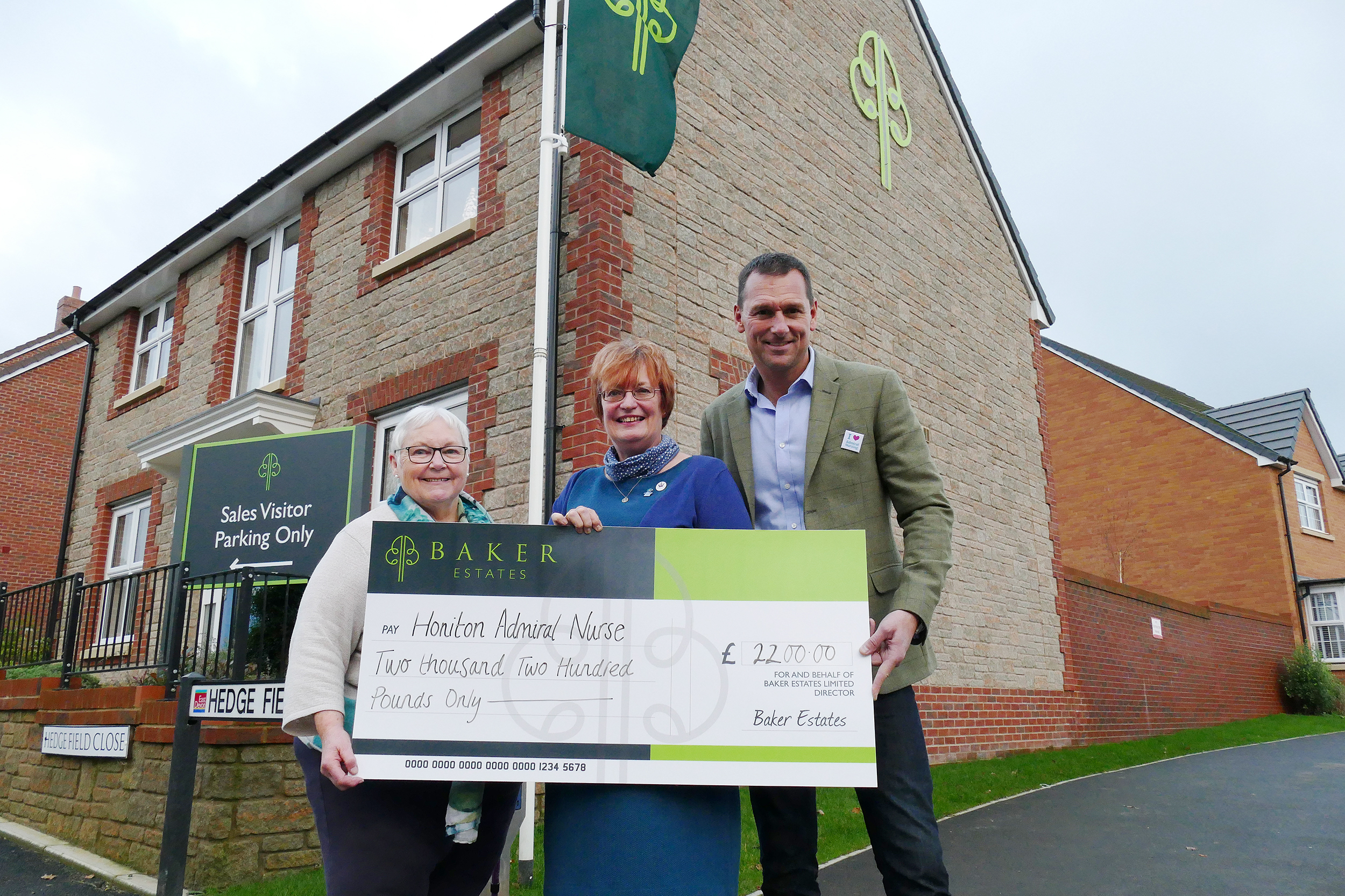 BAKER ESTATES CONTINUE ITS SUPPORT FOR COMMUNITY NURSE IN HONITON