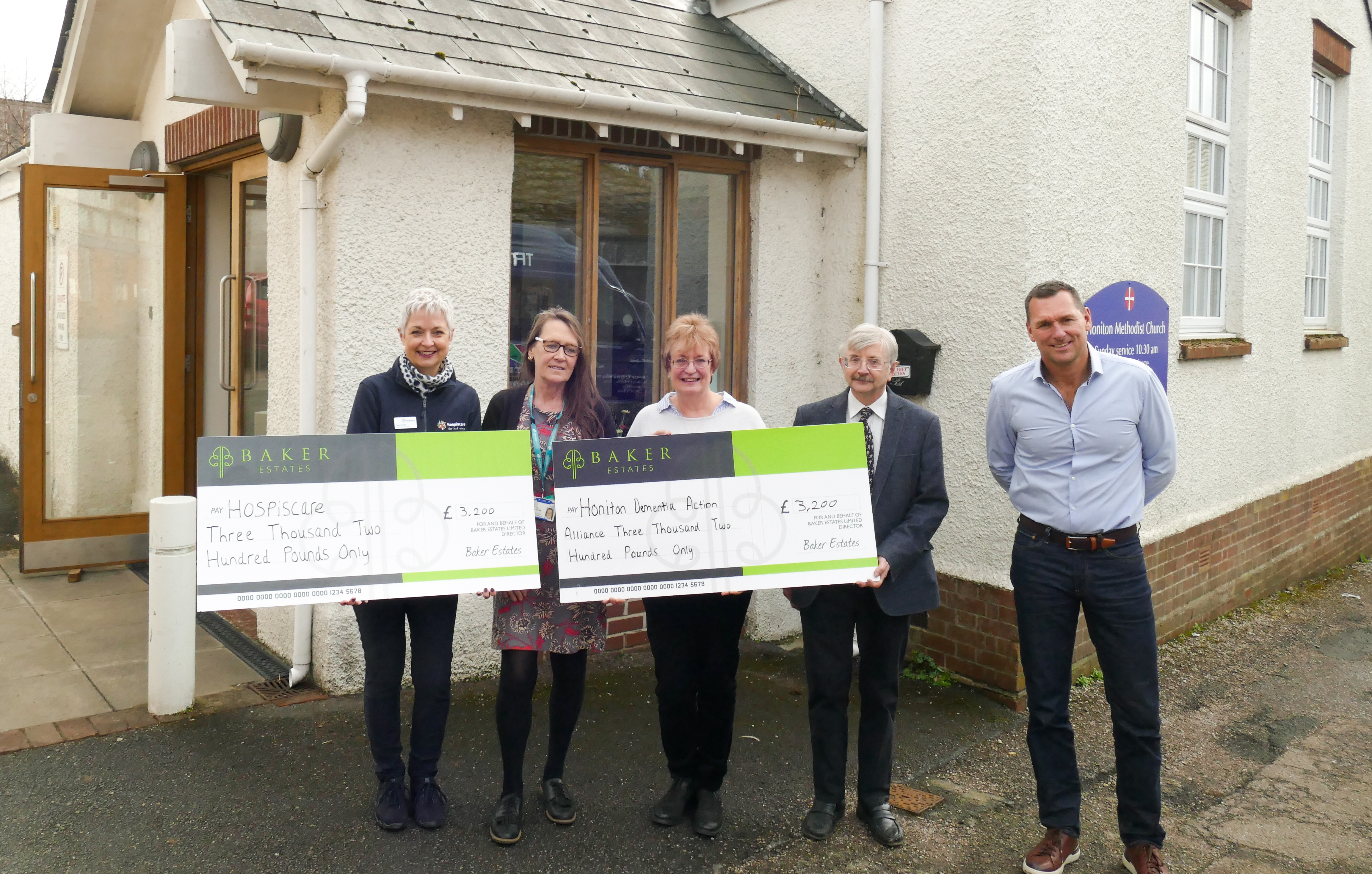 Baker Estates donates thousands of pounds to charities in Honiton