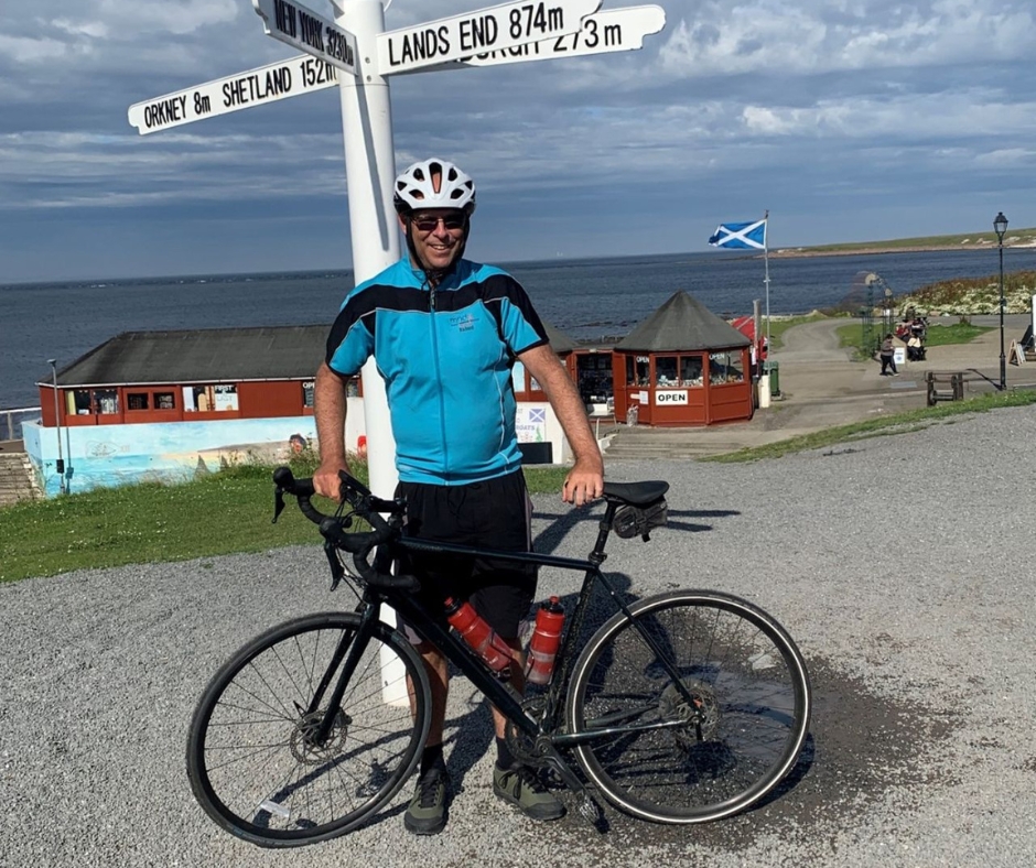 Baker Estates director completes wheelie good charity bike ride from Land’s End to John O’Groats