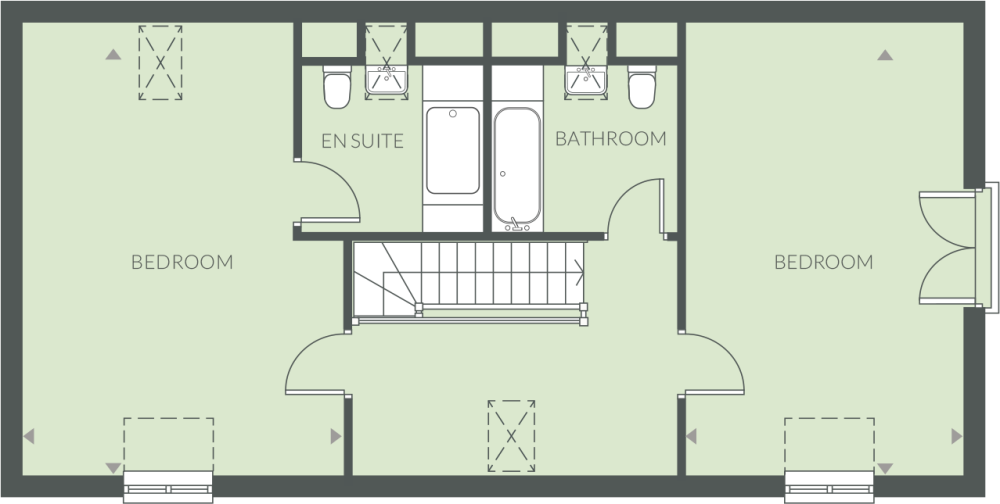 Plot 40 FF The Bellflower floorplan